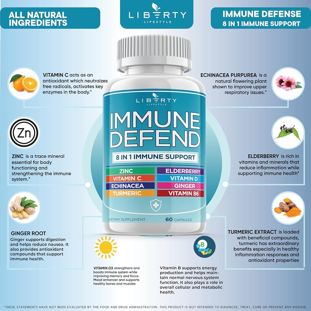Liberty Lifestyle 8 in 1 Immune Supplement with Echinacea - image 7