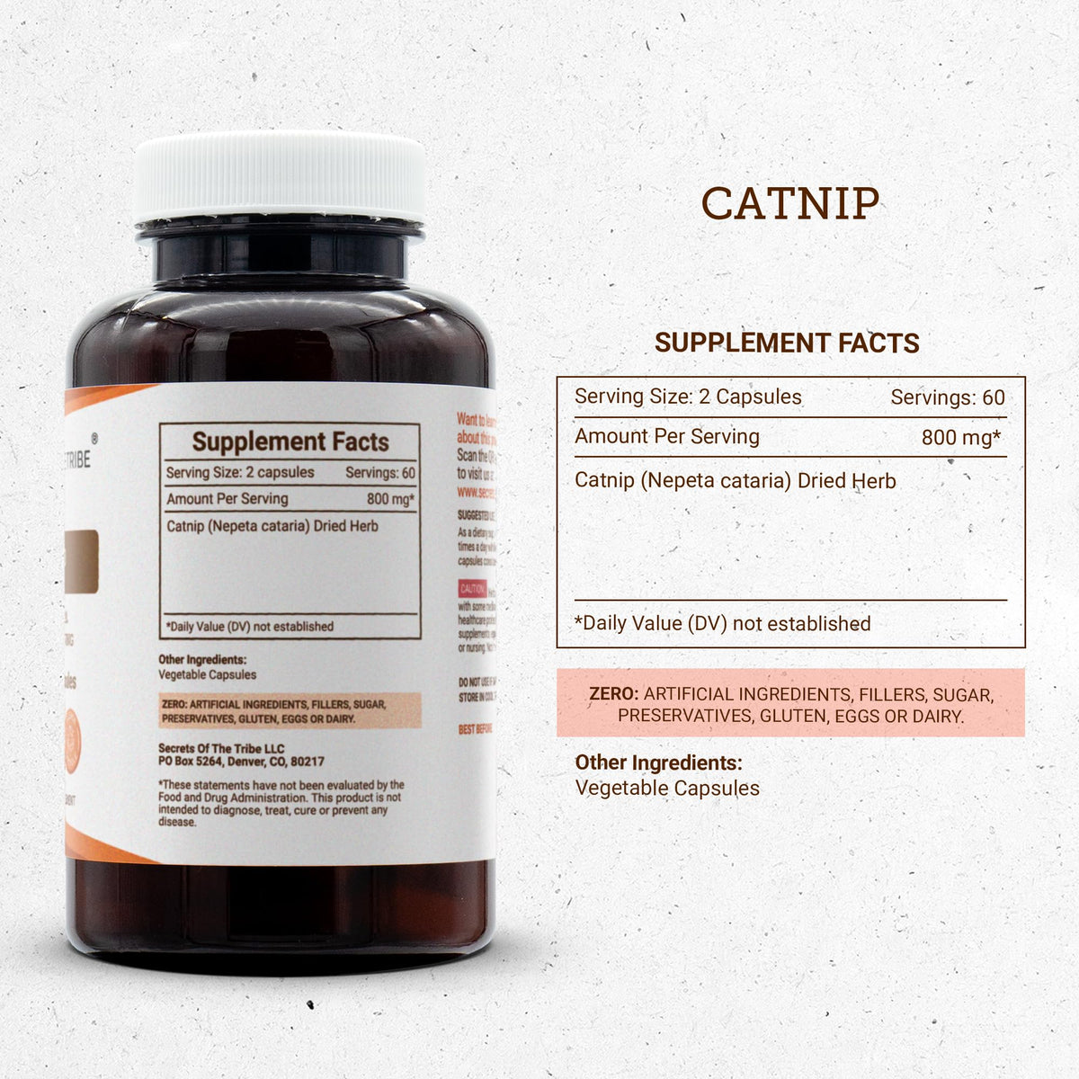Secrets of the Tribe Catnip 60/120 Capsules