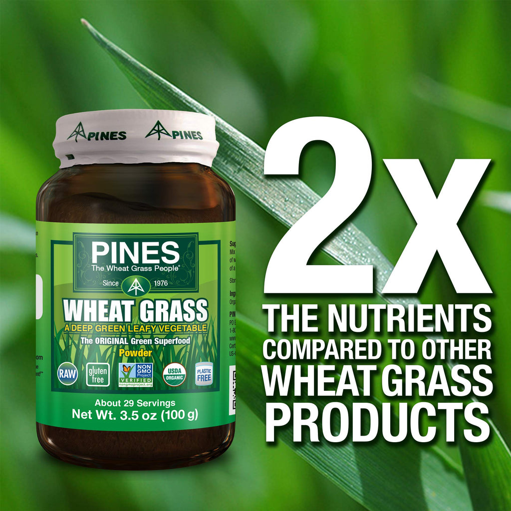 Pines Wheat Grass Powder - 3.5 Ounce - image 5