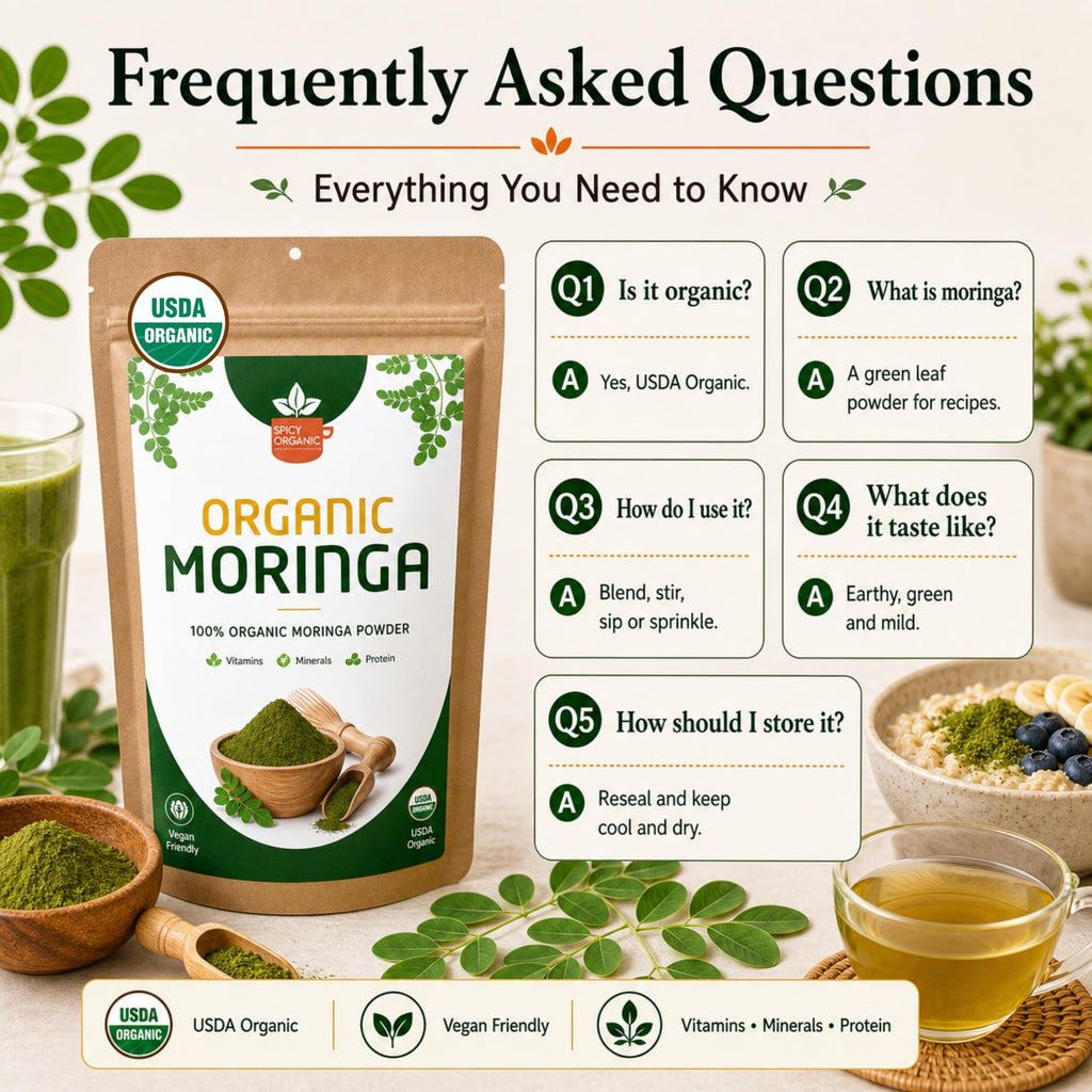 SPICY ORGANIC Organic Moringa Powder