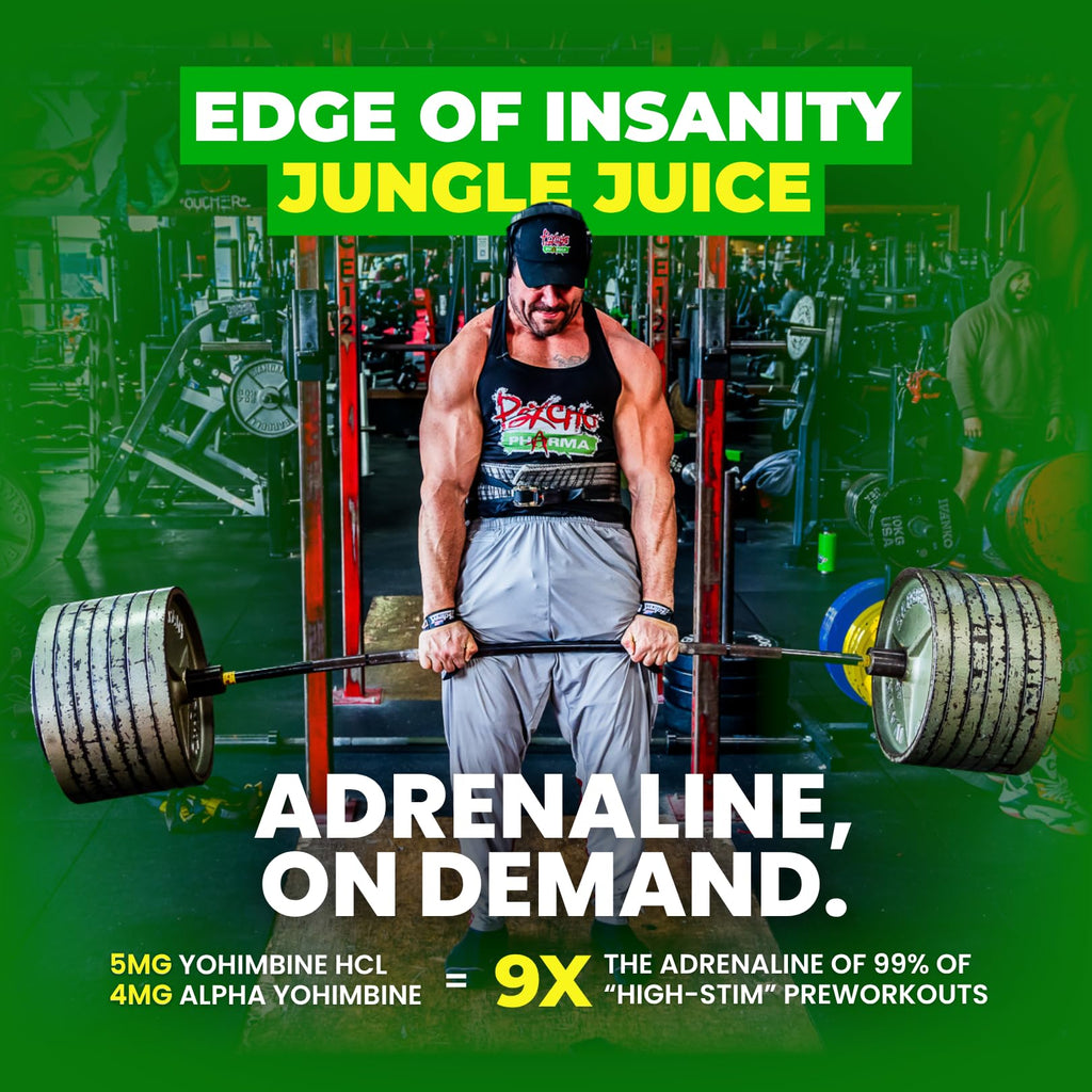 Psycho Pharma Edge of Insanity High-Stim Pre-Workout Powder