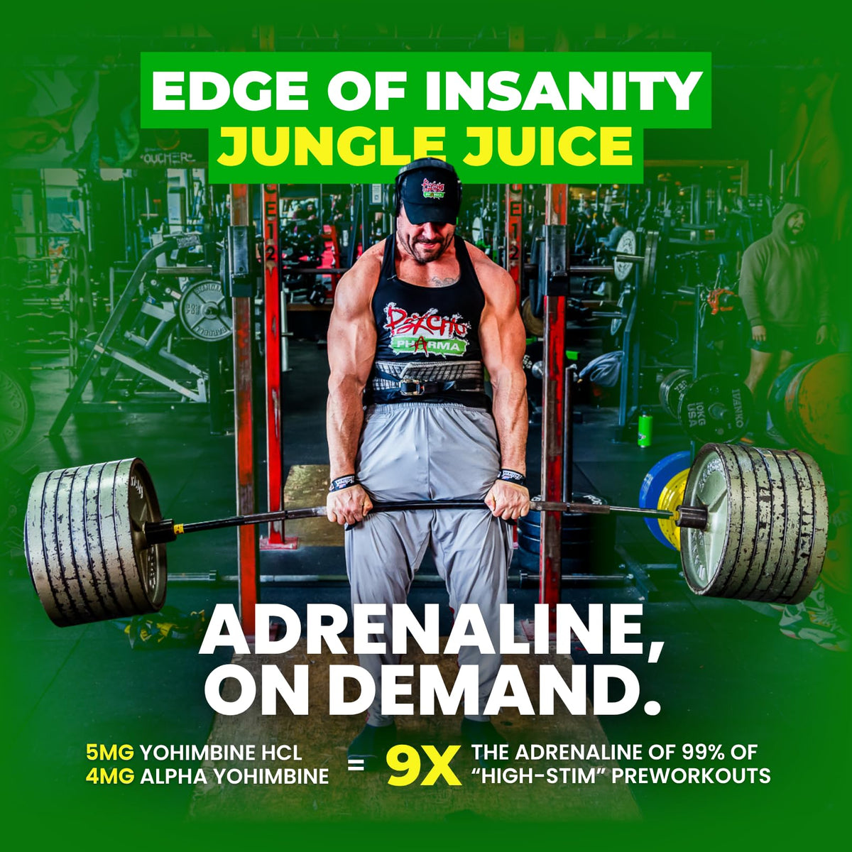 Psycho Pharma Edge of Insanity High-Stim Pre-Workout Powder