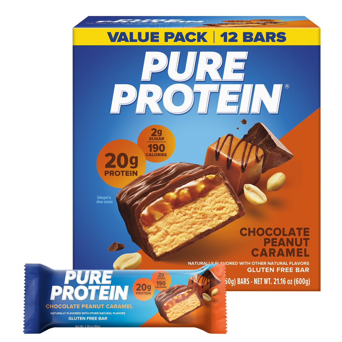Pure Protein Bars, High Protein, Nutritious Snacks to Support Energy
