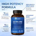 Vitamin World Ultra 360 Multivitamin for Men, Energy & Performance - 180 Caplets - image 3