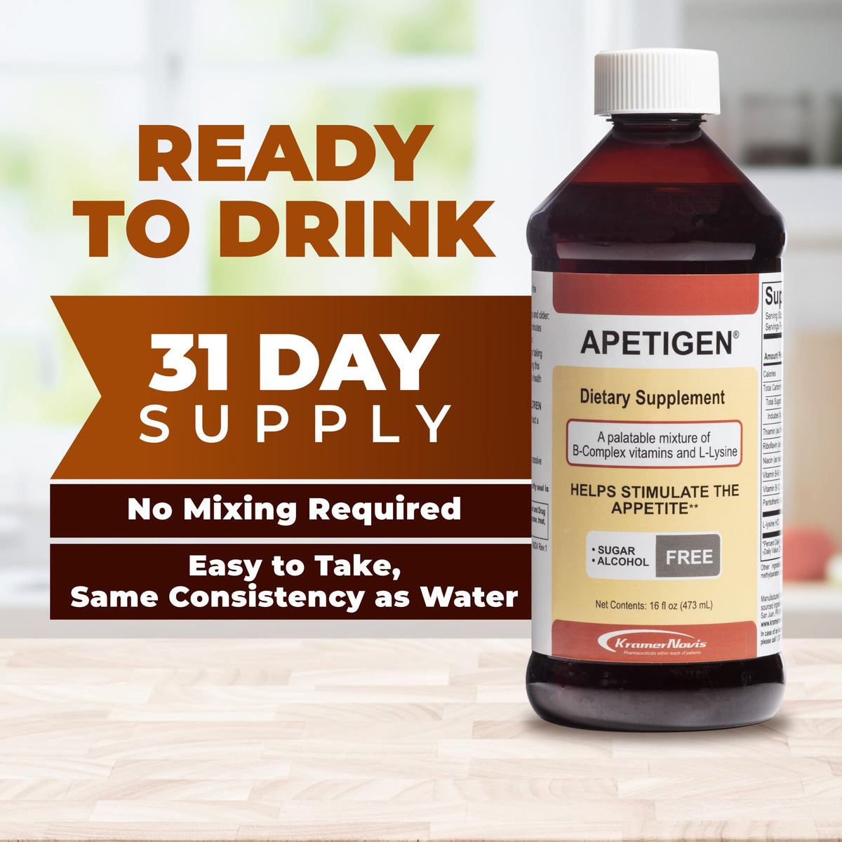 Apetigen Appetite Stimulant Liquid Supplement for Kids & Adults - 16 Fl Oz - image 4