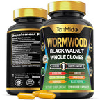 Tenmido Wormwood Black Walnut Clove Capsules - 120 Capsules