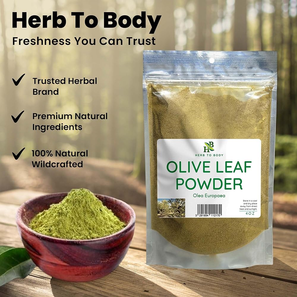 Herb To Body Olive Leaf Powder for Antioxidant Support - 4 oz - image 4