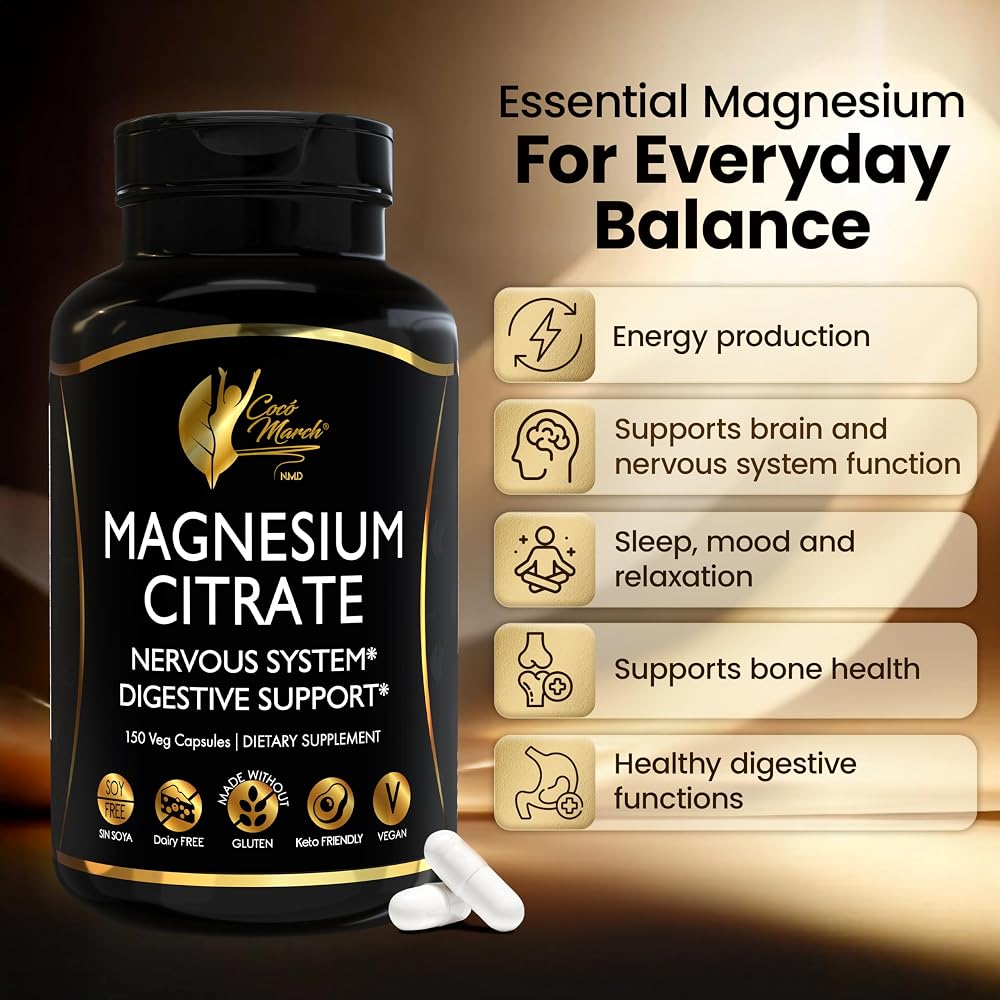 Cocó March N.M.D Magnesium Citrate 500mg - 150 Capsules - image 2