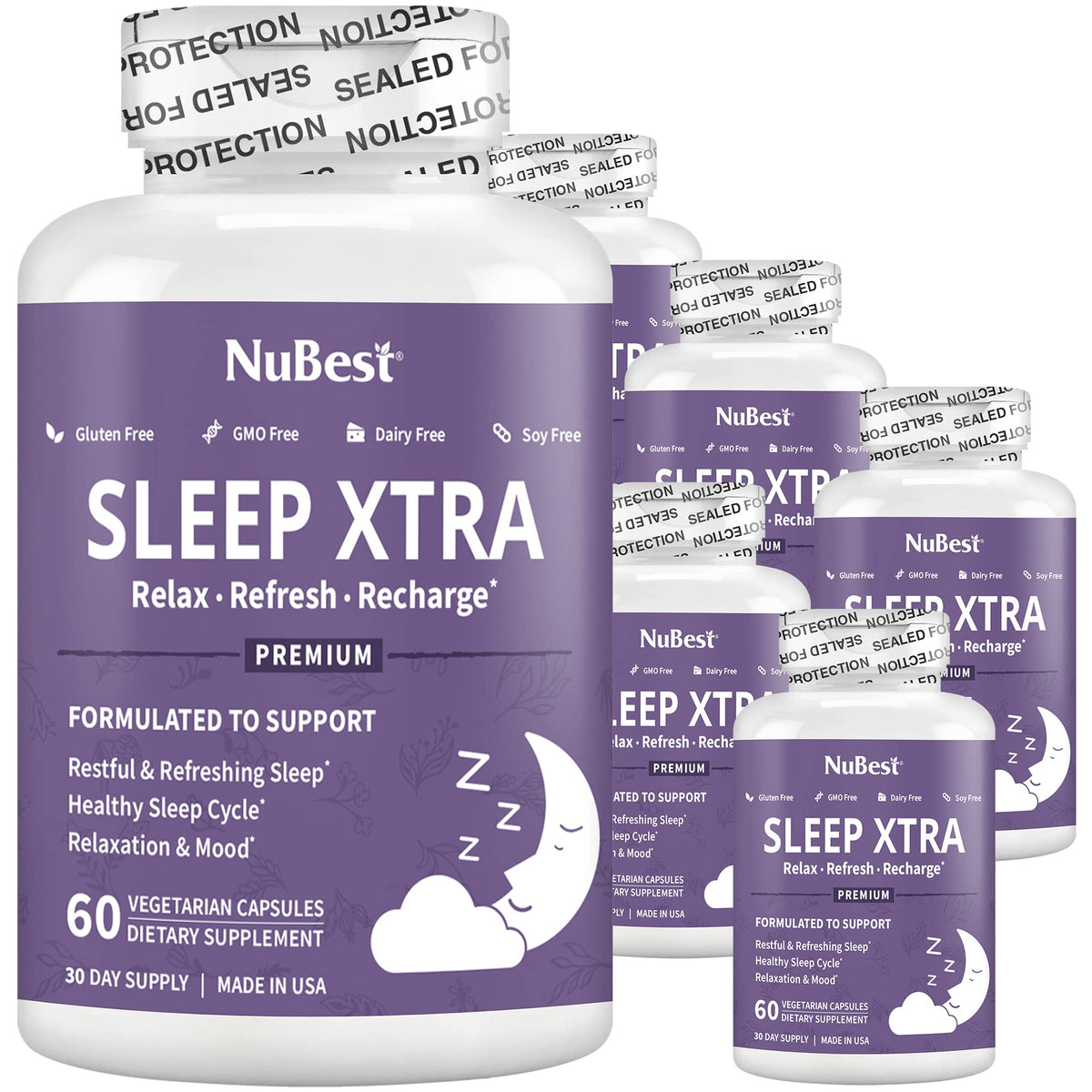 NuBest Sleep Xtra Supports Healthy Sleep for Adults - 60 Capsules