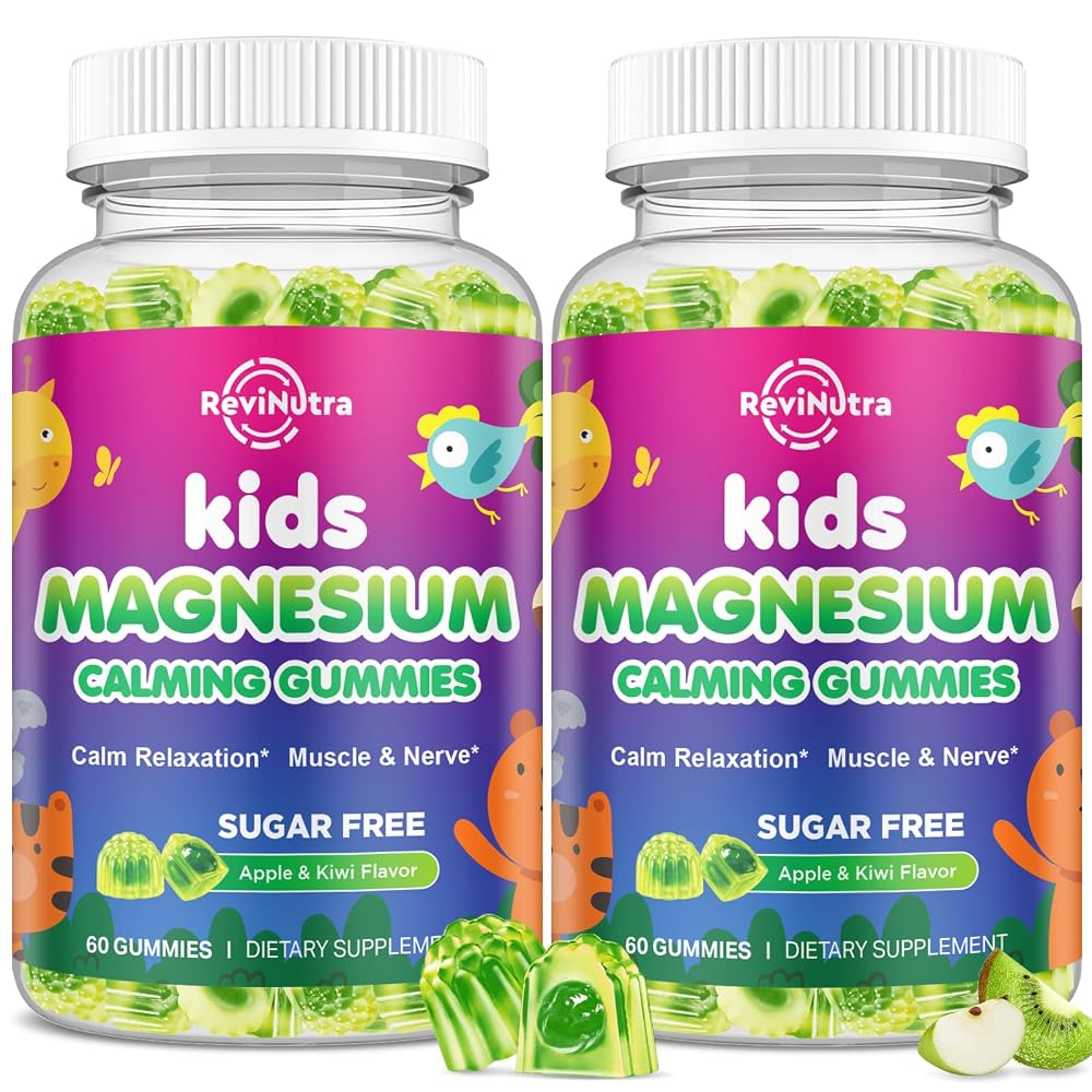 ReviNutra Magnesium Gummies for Kids - Magnesium Glycinate Gummies