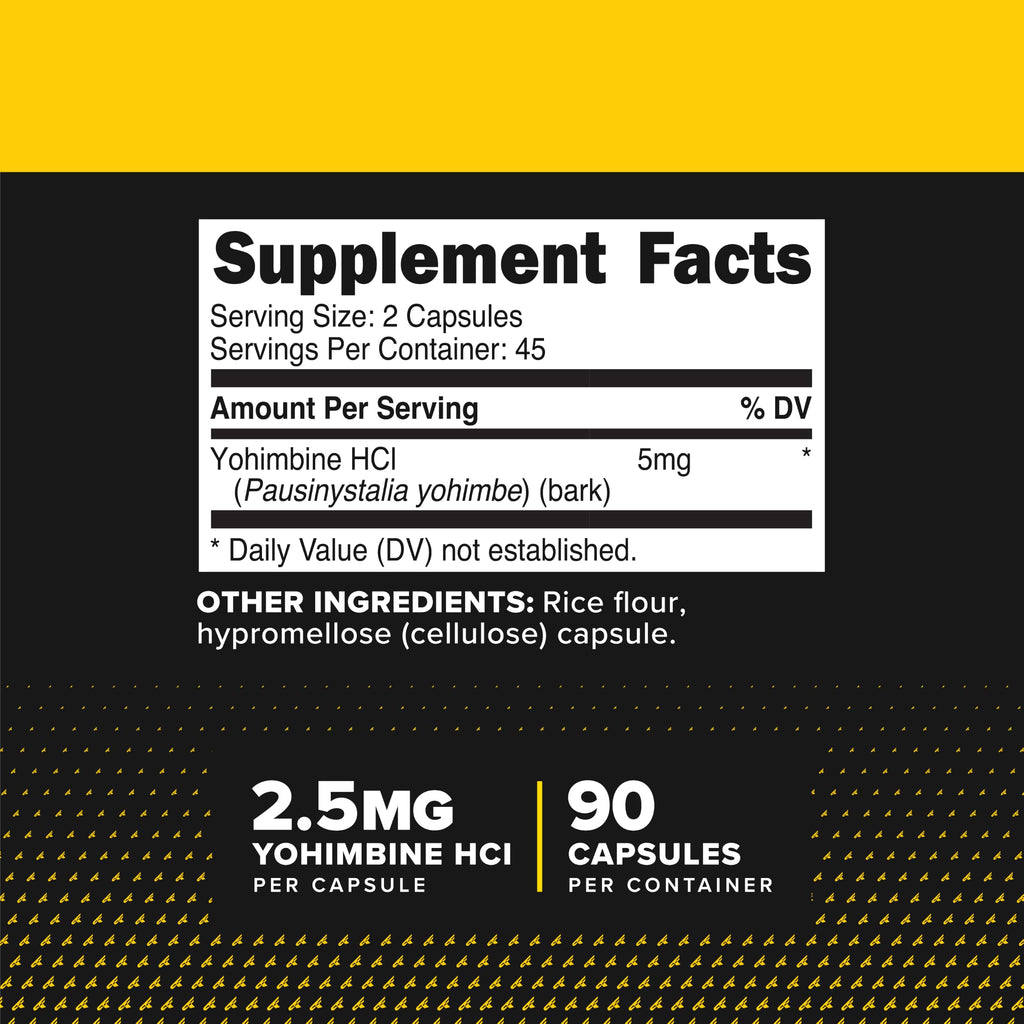 Primaforce Yohimbine HCl 2.5mg - 90 Capsules - image 2