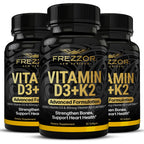 FREZZOR Vitamin D3 and K2 2000 IU Softgels - 180 Count