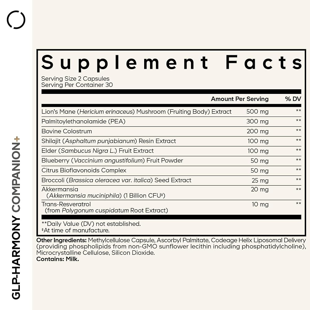 Codeage GLP-Harmony Companion+ GLP-1 Supplement - 60 Capsules - image 2