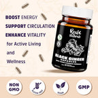 Real Naturals Black Ginger Extract 500 mg - 100 Capsules - image 4