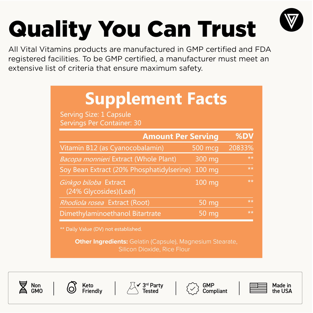 Vital Vitamins Brain Booster Parent