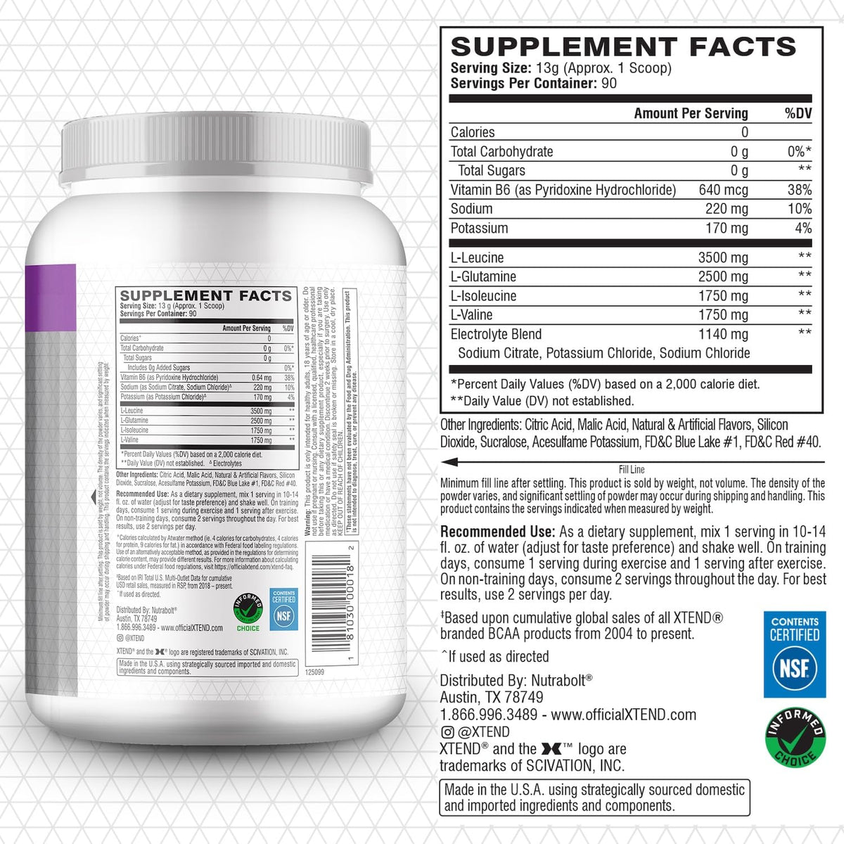 XTEND BCAA Powder