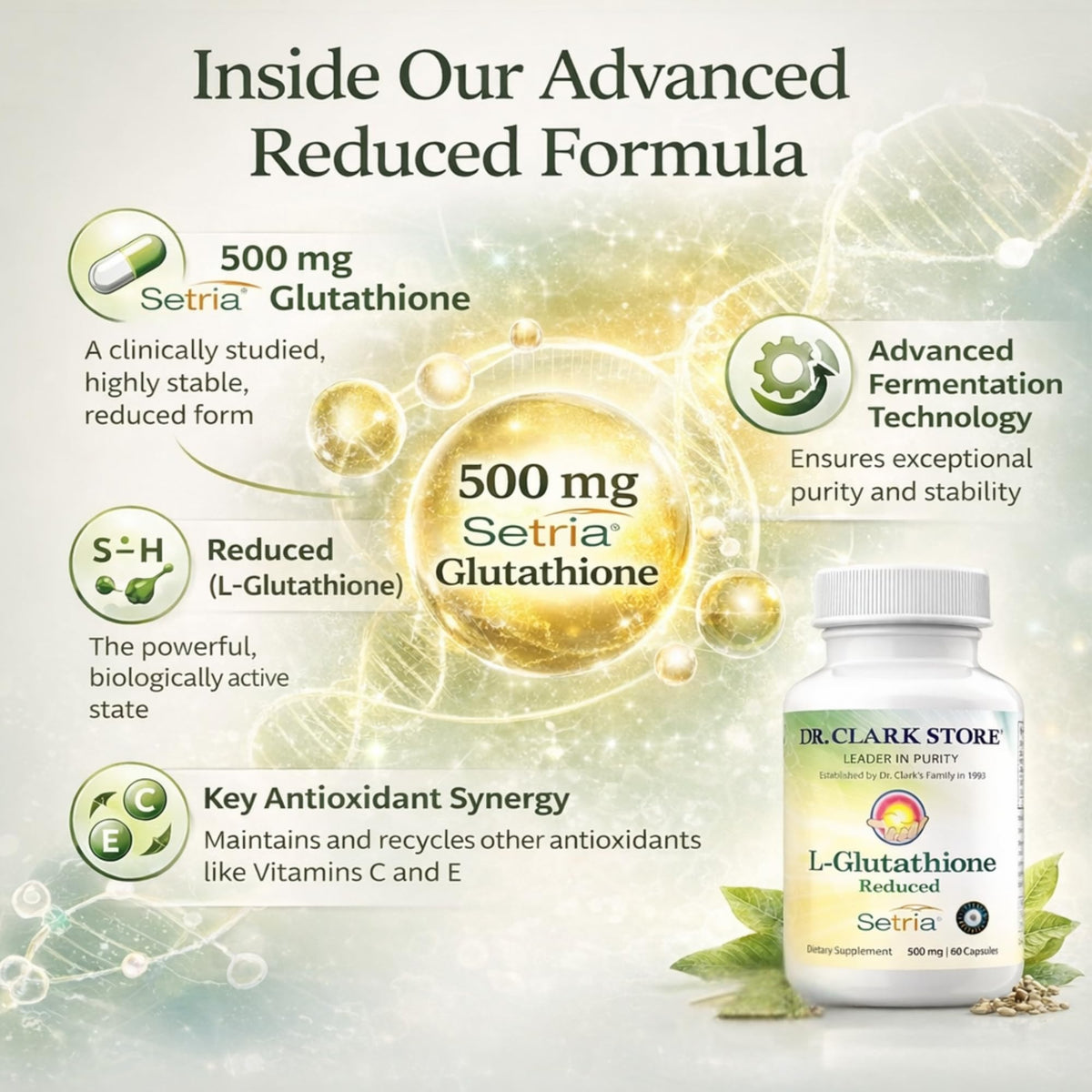 Dr Clark Liposomal Glutathione Supplement 500 mg - 60 Capsules - image 3