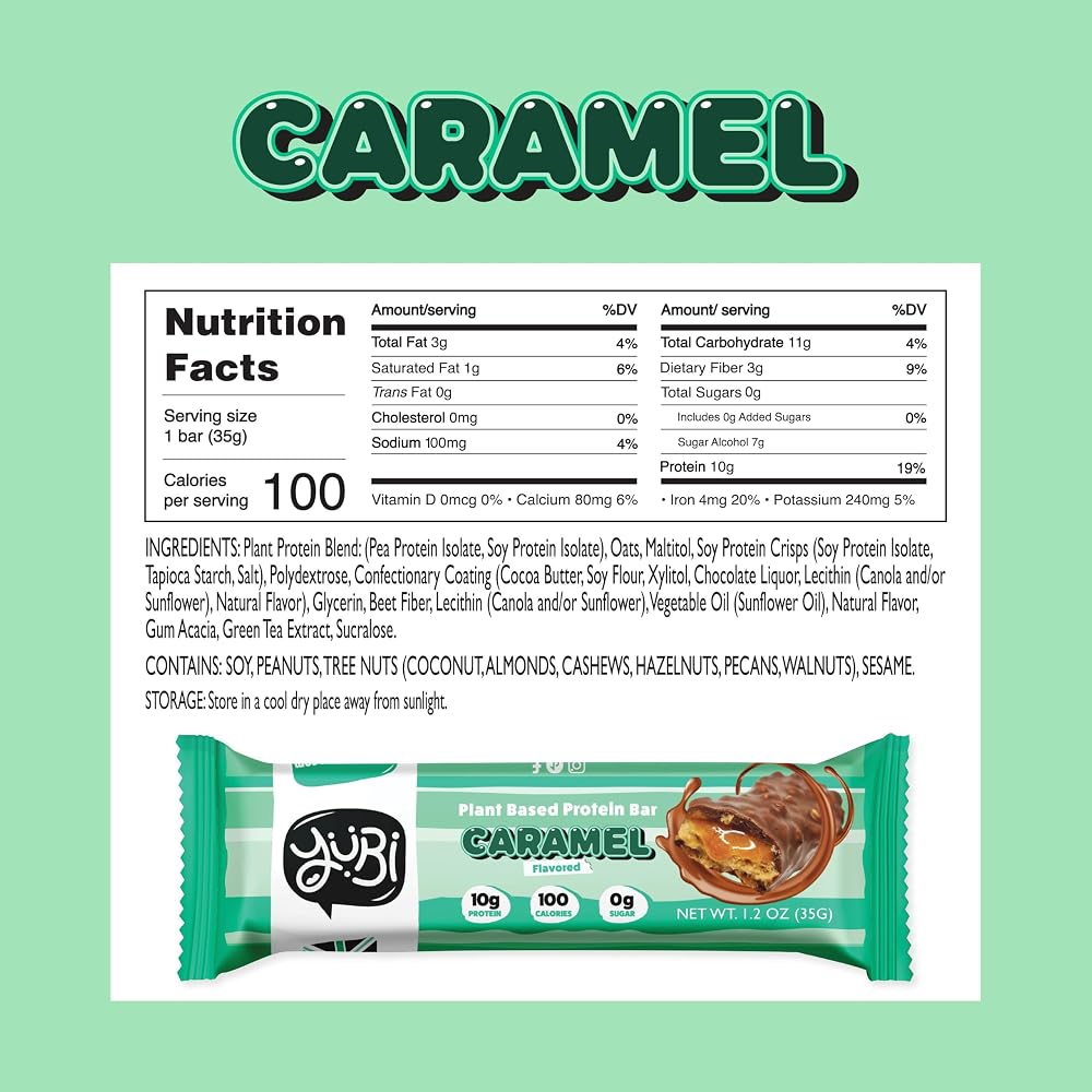 Yubi Bars - 12 Protein Bars - 99 Calories