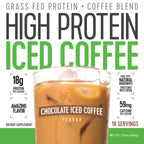 High Protein Iced Coffee Whey Chocolate - 18 Servings - image 3