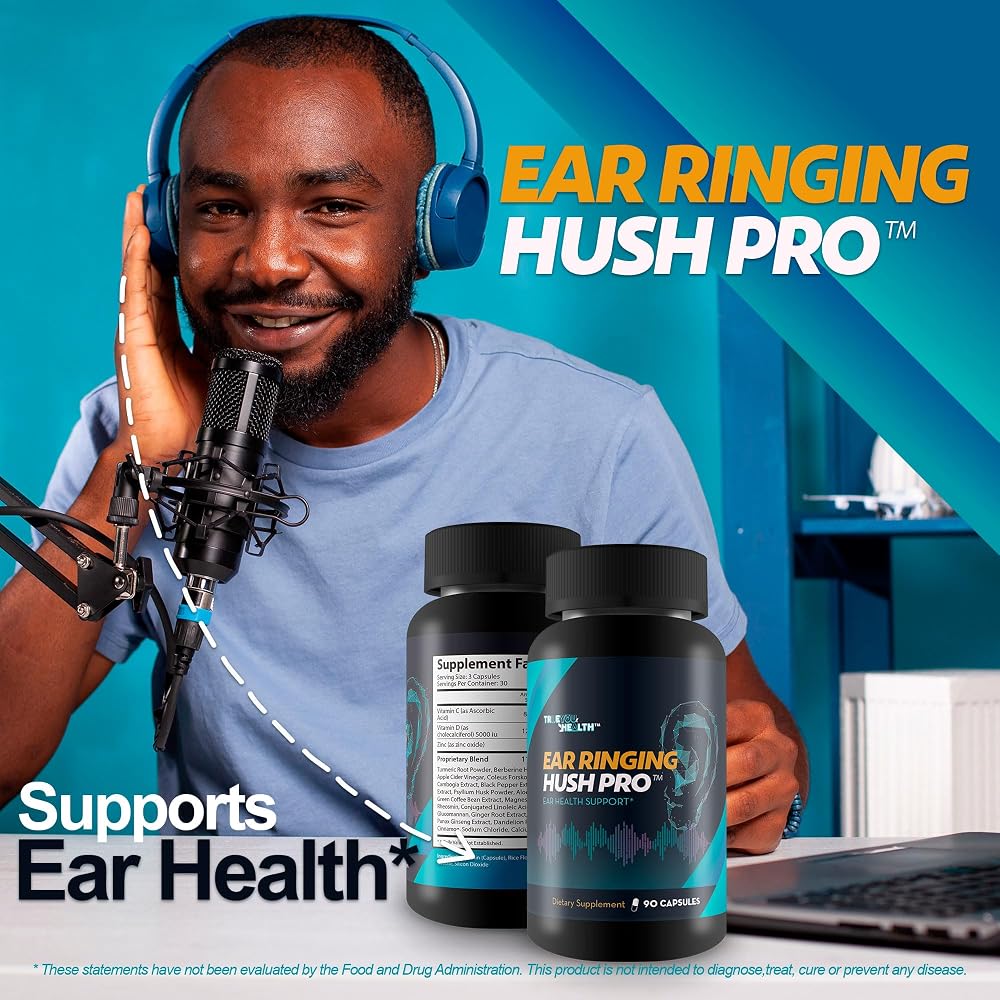 True You Health Ear Ringing Hush Pro Hearing Support - 1 Bottle - image 5