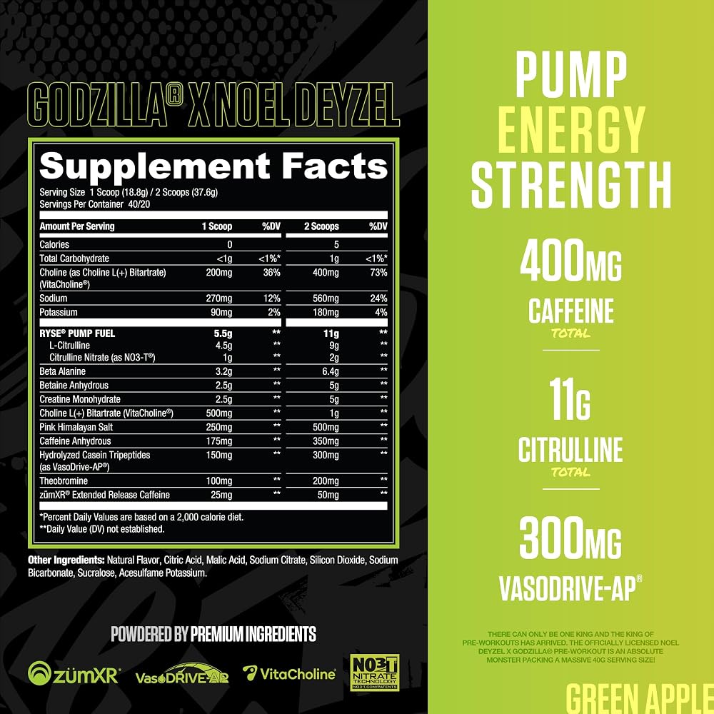 Ryse Godzilla Pre Workout Powder