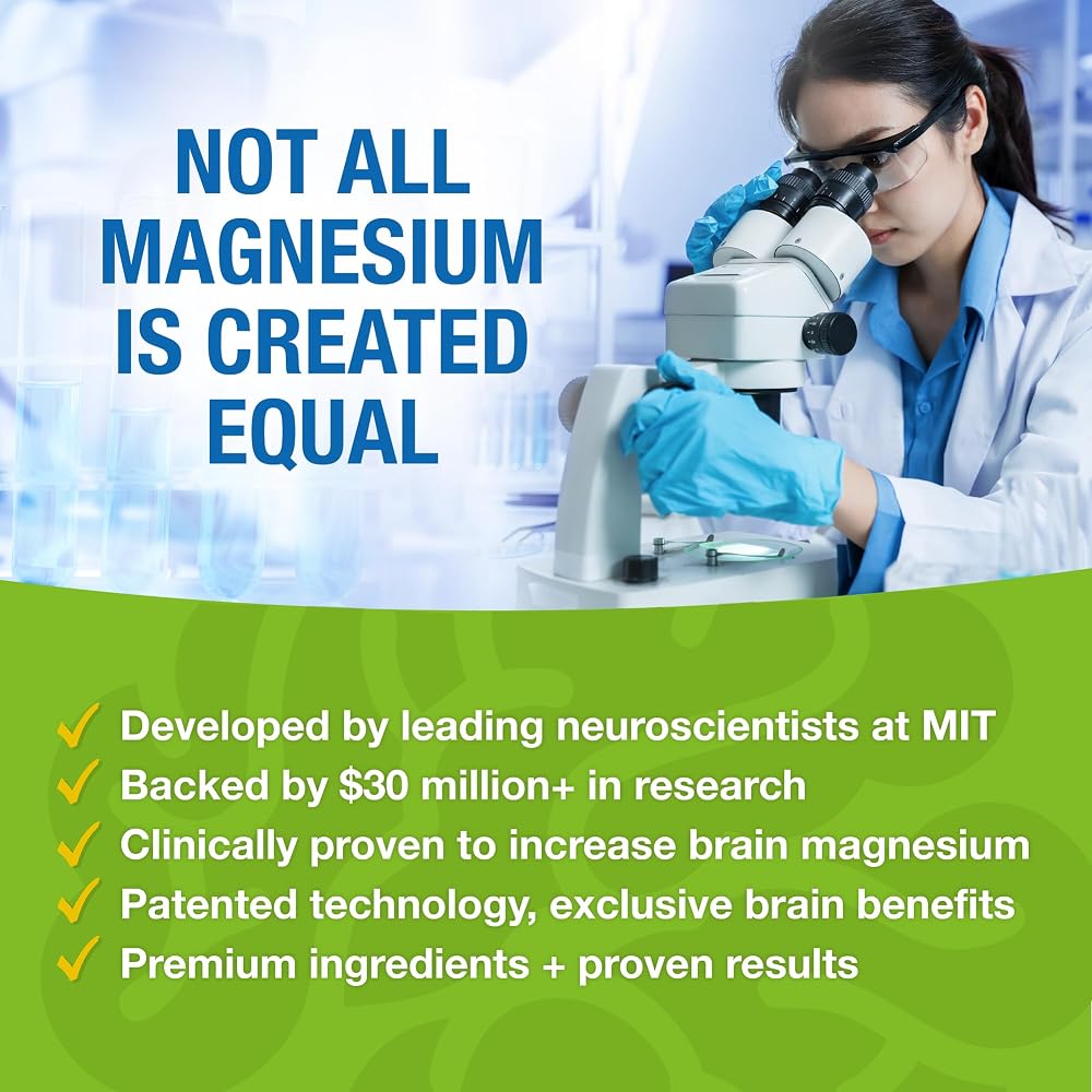 Magtein Magnesium L-Threonate Memory & Focus - 60 Vegetarian Capsules - image 5