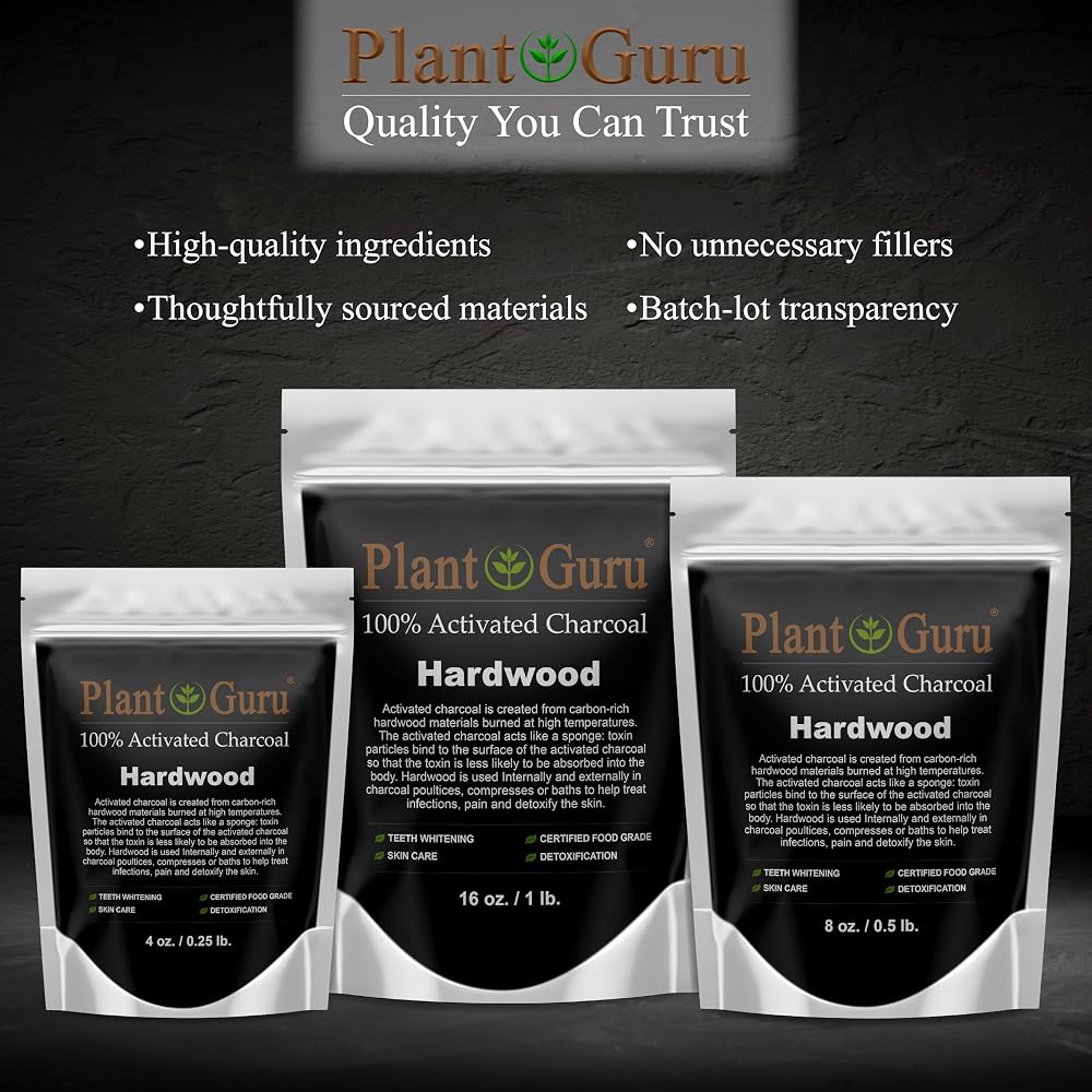 Plant Guru Activated Charcoal Powder Food Grade - 8 oz - image 7