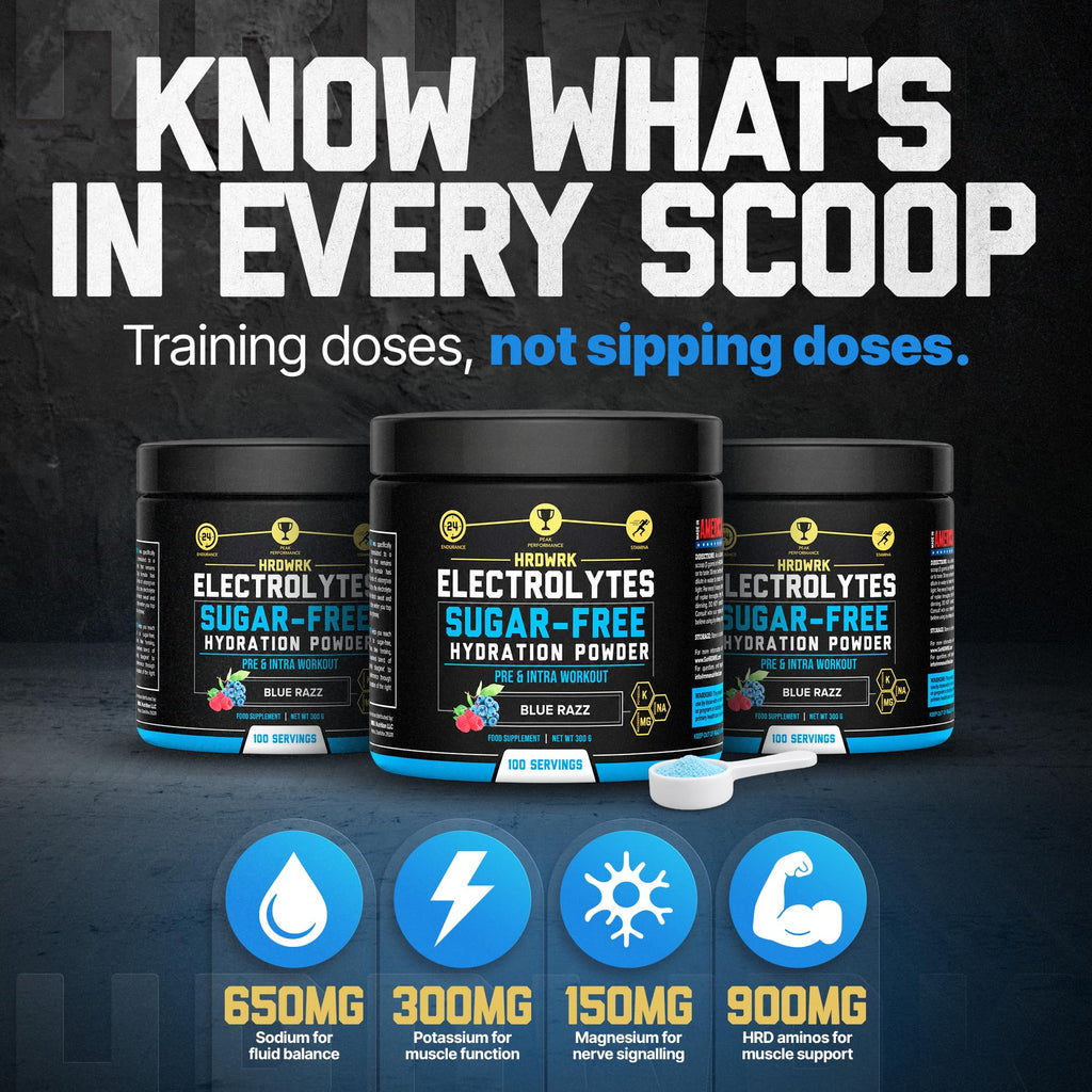 MMA Nutrition HRDWRK Electrolytes Powder with Magnesium