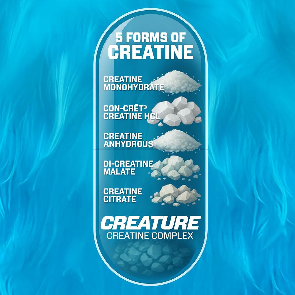 CREATURE® Creatine Complex - Creatine Monohydrate Capsules with 5