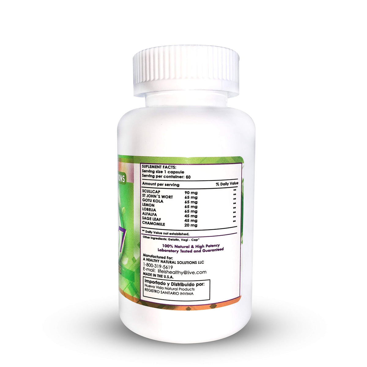 A Healthy Solutions Serenity Power 07 Herbal Supplement - 90 Capsules - image 3