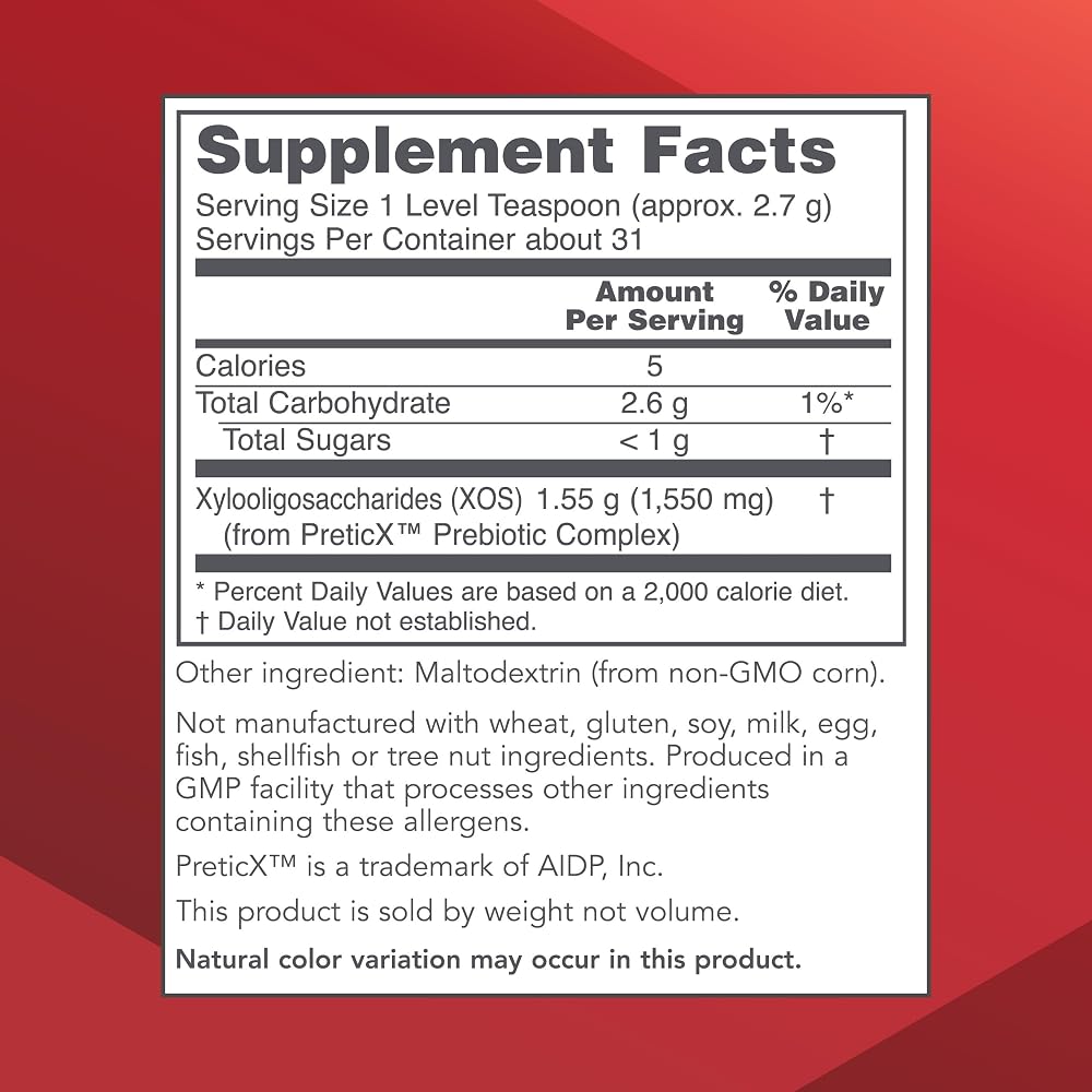 PROTOCOL FOR LIFE BALANCE Prebiotic Powder XOS Gut Health - 3 Oz - image 2