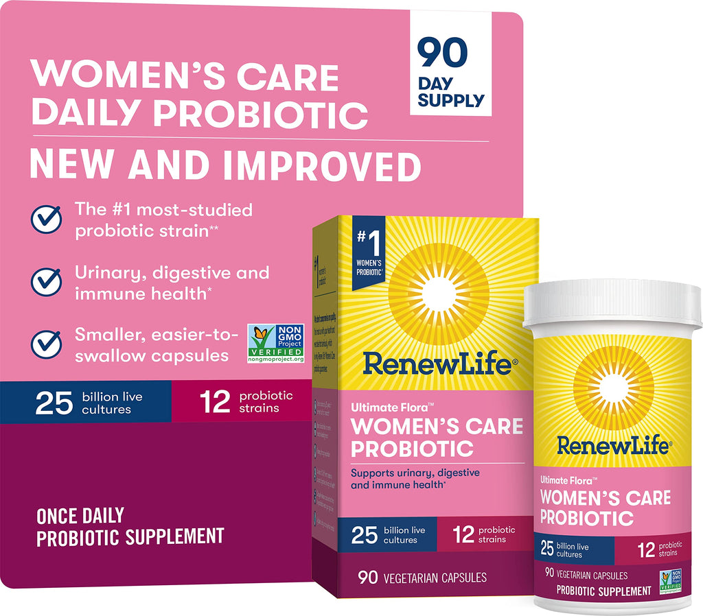 Renew Life Ultimate Flora Women's Care Probiotic 25 Billion CFU - 90 Capsules