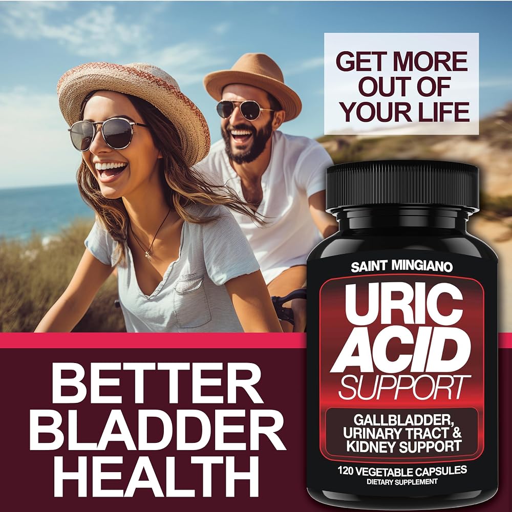 Saint Mingiano Uric Acid & Kidney Support - 120 Capsules - image 2