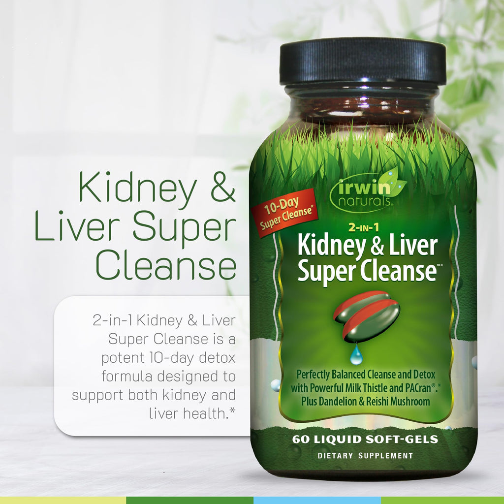 Irwin Naturals Kidney & Liver Super Cleanse - 60 Softgels - image 5
