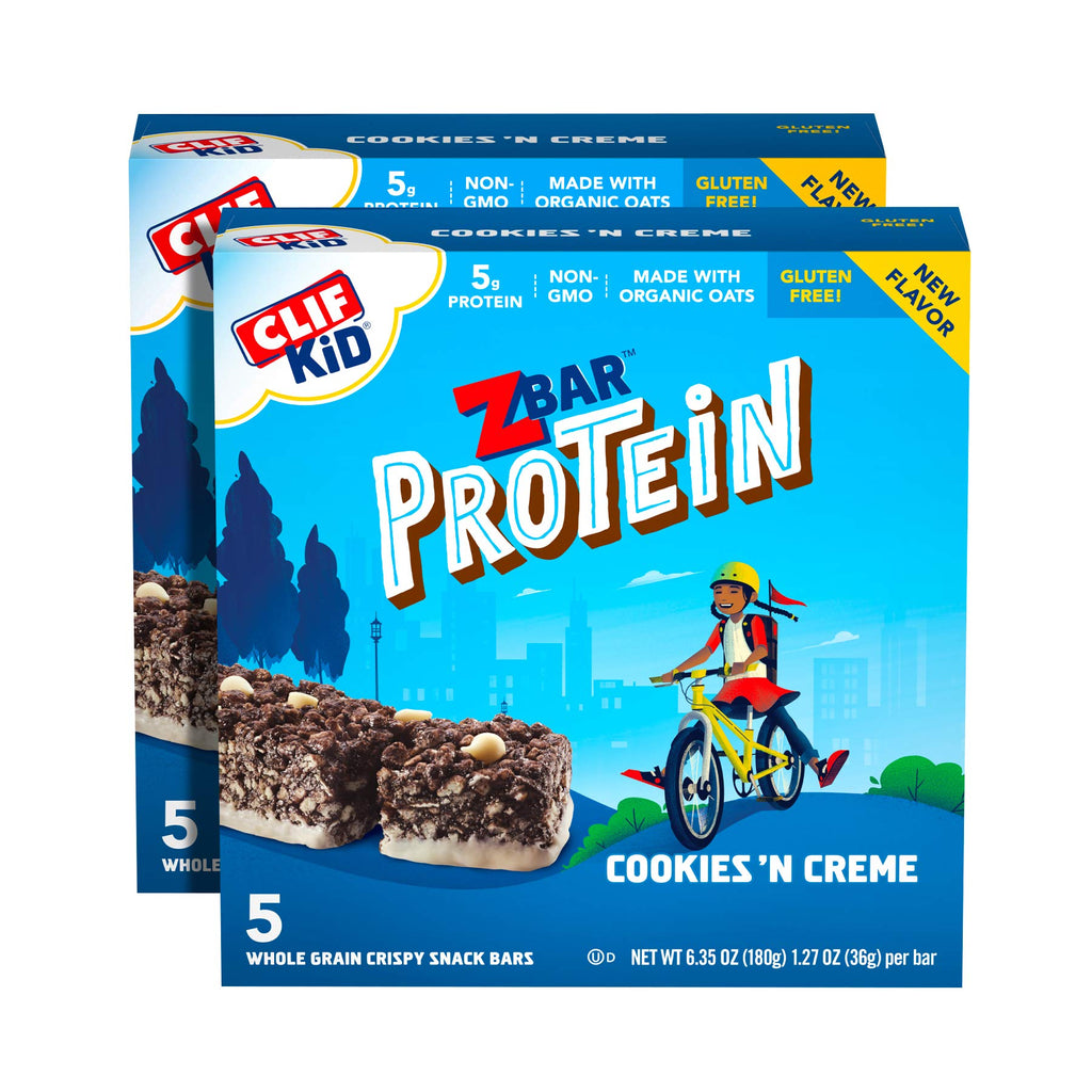 CLIF Bar Zbar Protein Granola Bars Cookies and Creme - 10 Count