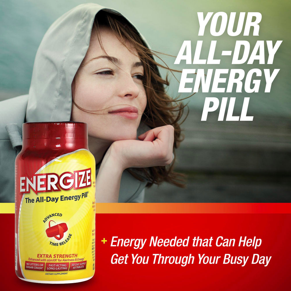 iSatori Energize Caffeine Pills Time Release - 84 Tablets