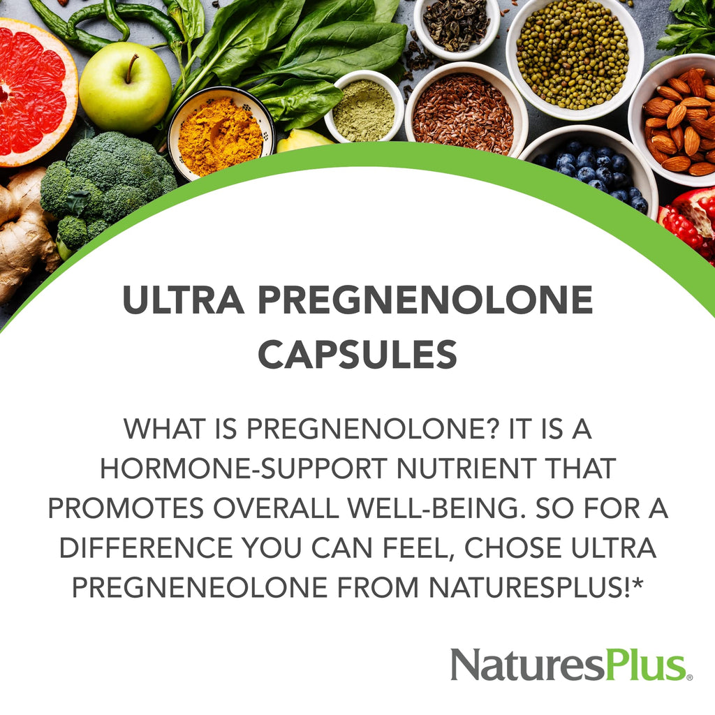 NaturesPlus Ultra Pregnenolone Hormonal Support - 60 Capsules - image 3