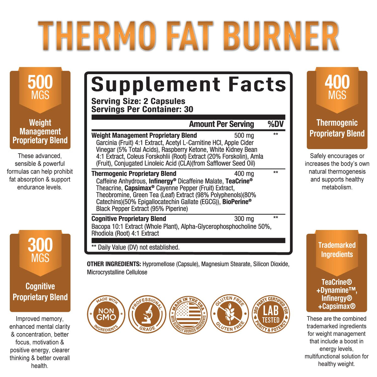 Purely Optimal Thermogenic Burner Capsules - 60 Count - image 2