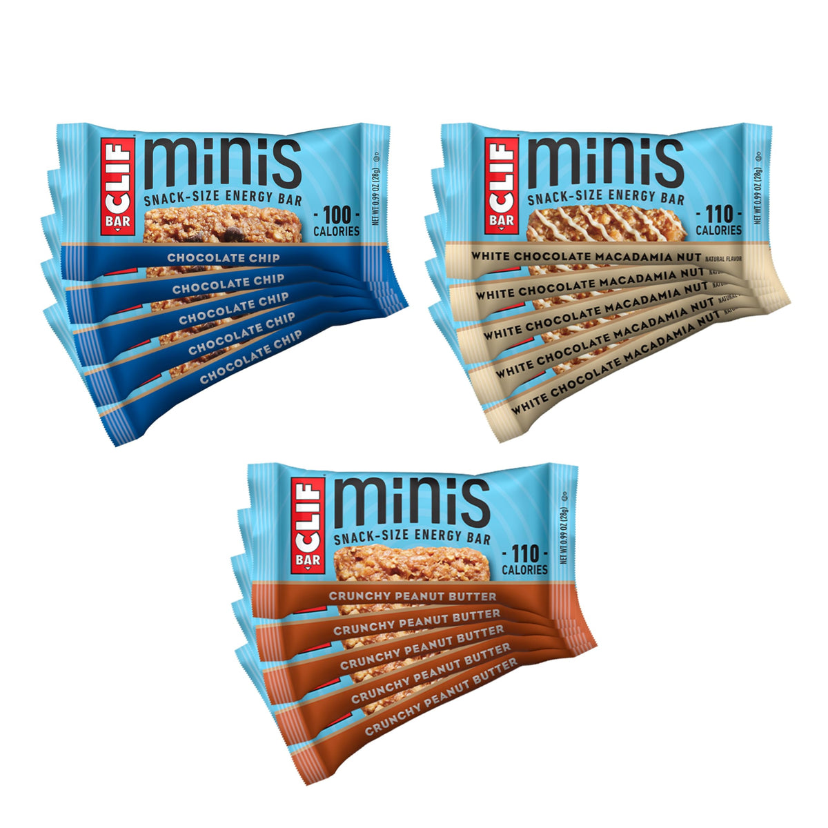 CLIF Bar Minis Variety Pack Energy Bars - 30 Count