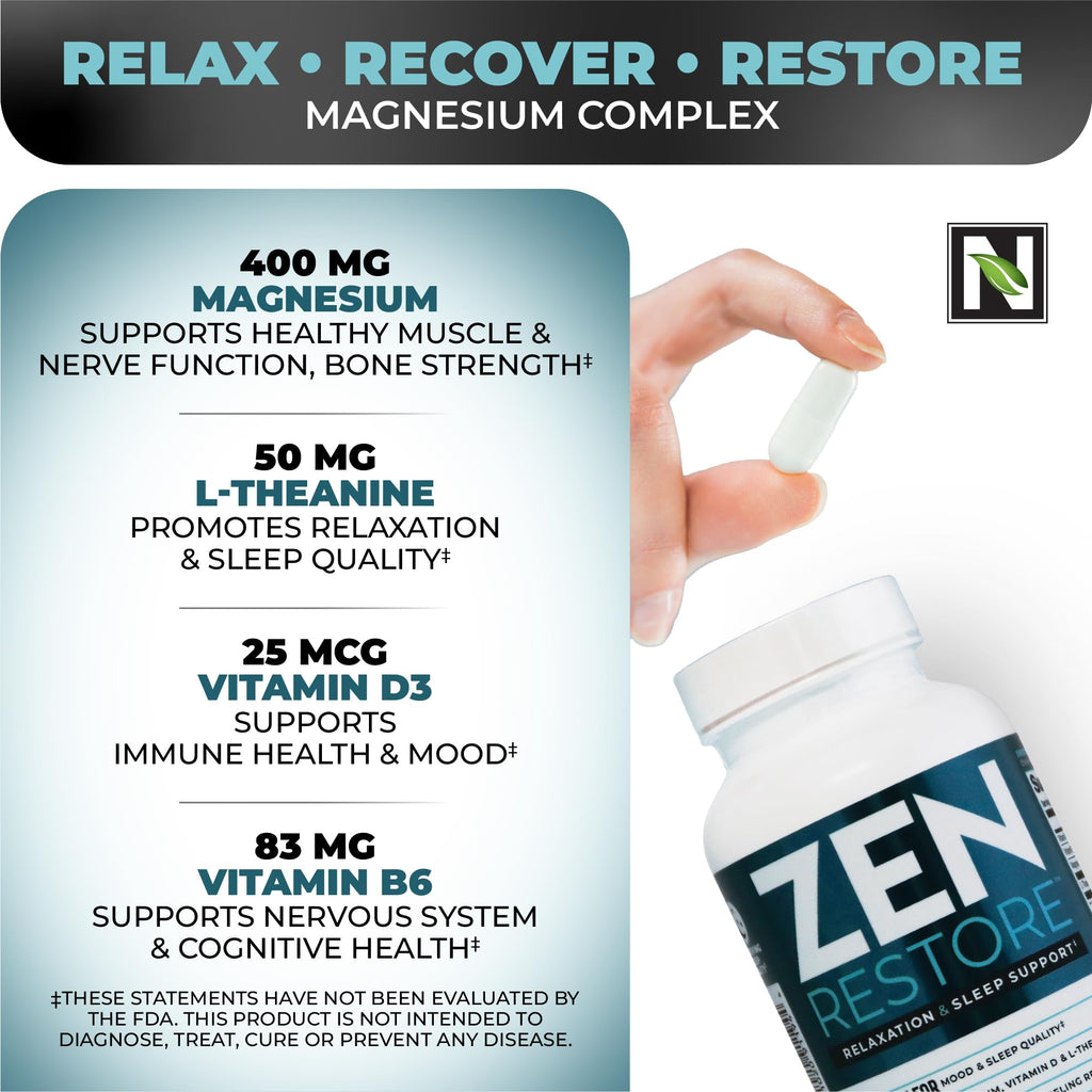 Nutrology Zen Restore Magnesium Malate 400mg - 90 Capsules - image 4
