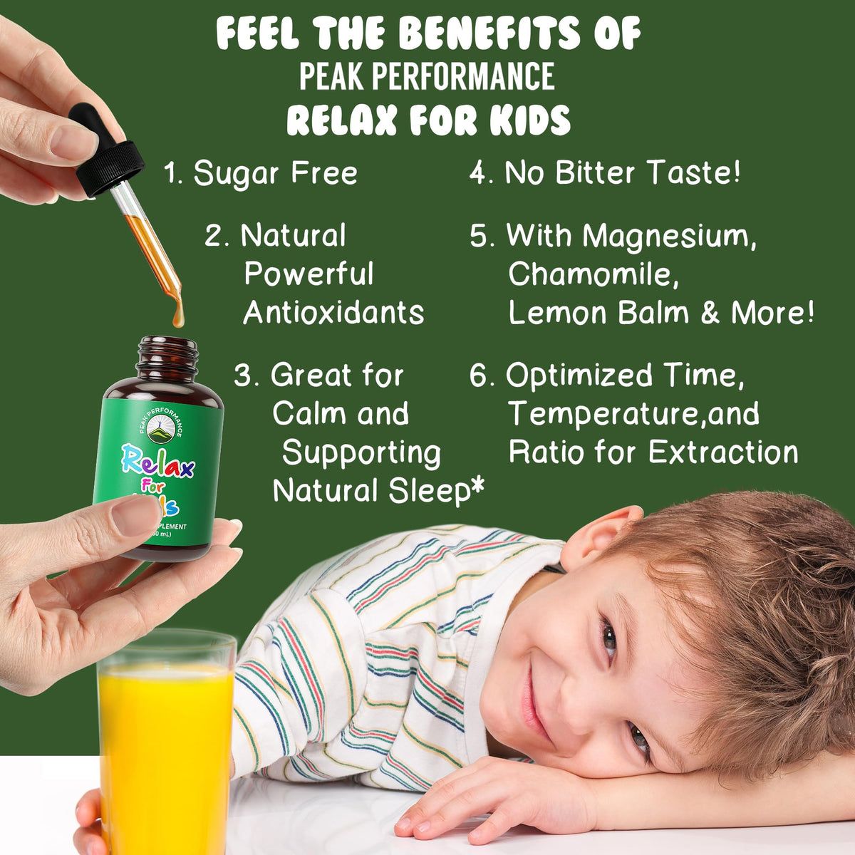 Peak Performance Kids Calm Liquid Drops for Relaxation - 2 Fl Oz - image 2