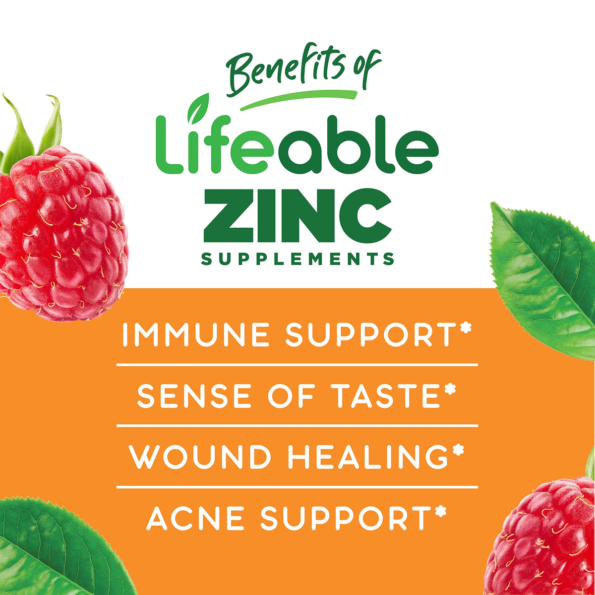 Lifeable Zinc 50mg Gummies Immune Support - 60 Count - image 3