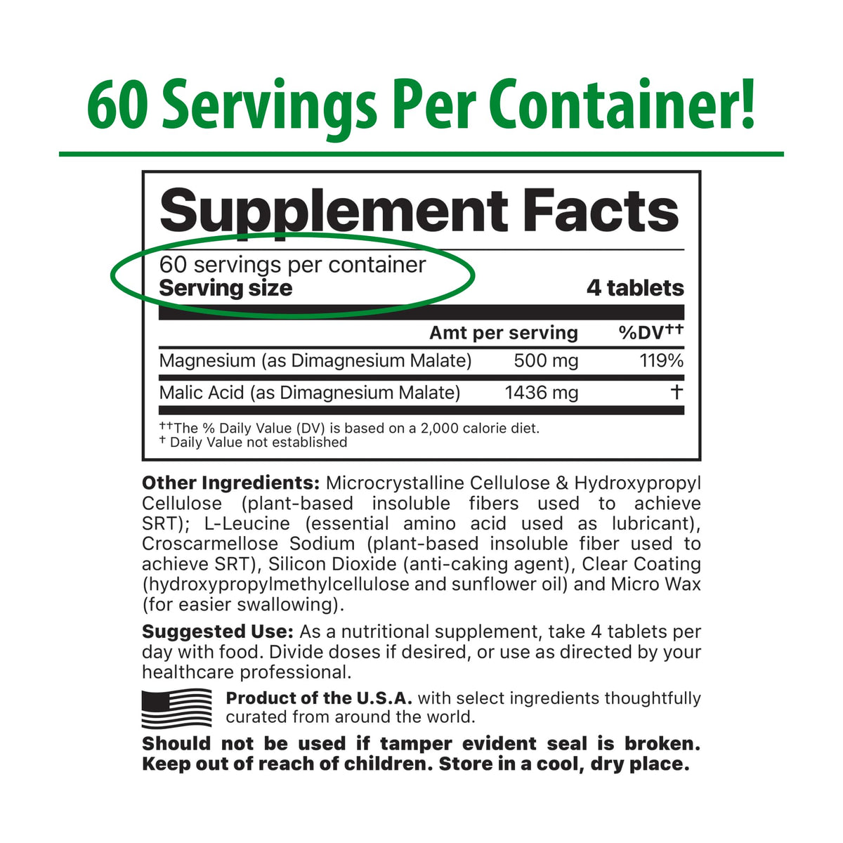 Jigsaw Health MAG SRT Magnesium Supplement