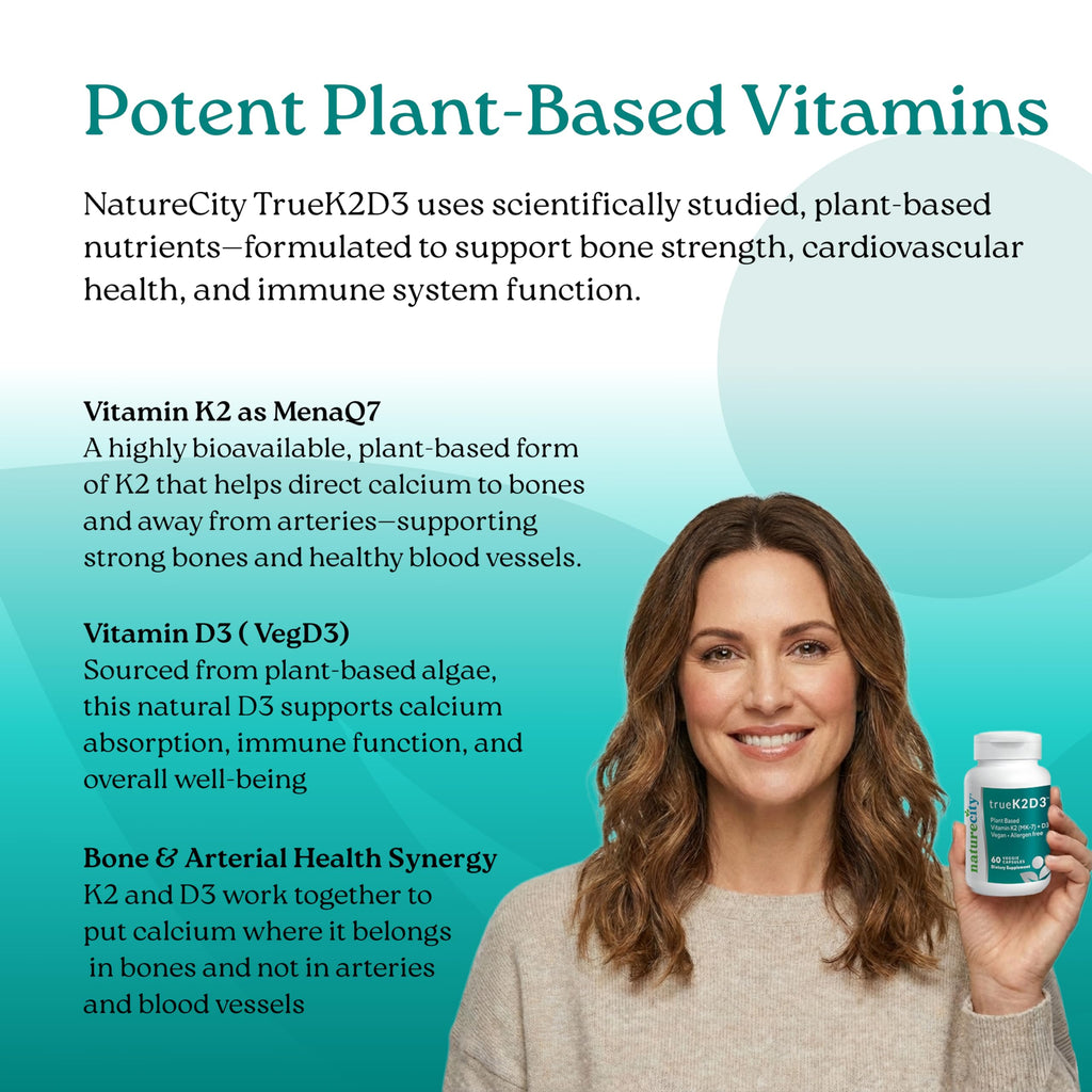 NatureCity TrueK2D3 Plant Based Vitamin K2 & D3 Supplement - image 4