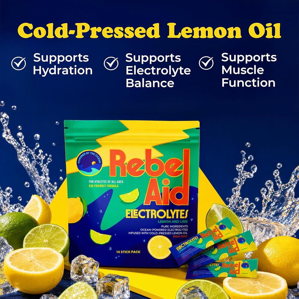 Rebel Aid Kids Electrolyte Powder Lemon Lime - 14 Sticks - image 2
