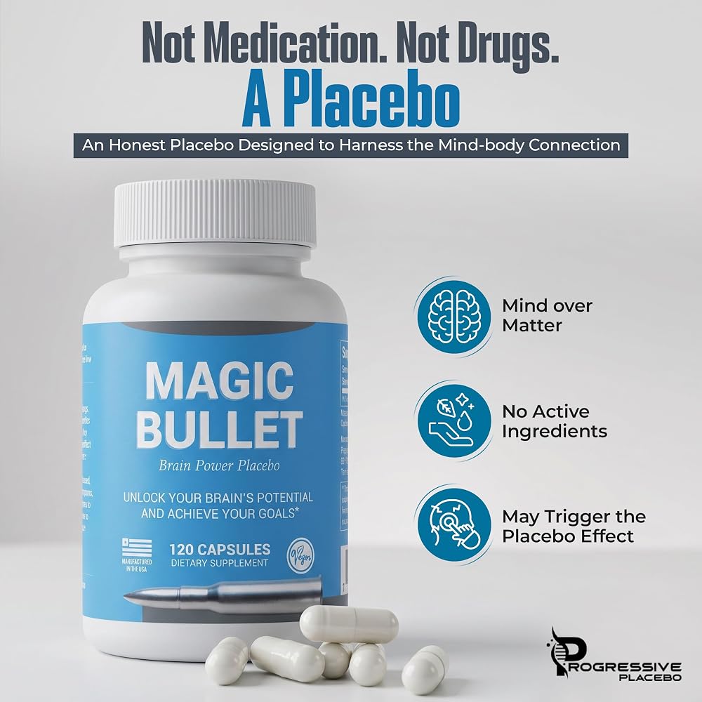 Progressive Placebo Magic Bullet Honest Placebo Pills - 240 Capsules - image 4