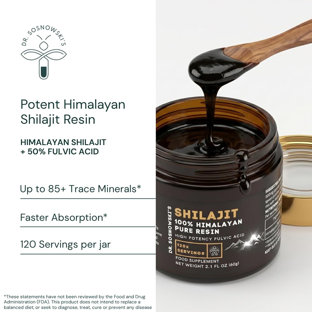 Dr Sosnowski's BioActive Shilajit Resin - 60g - image 2
