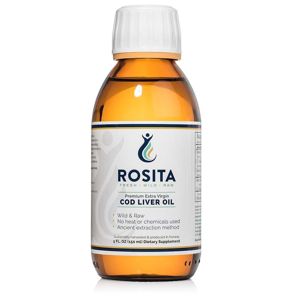 Rosita Real Foods Extra Virgin Cod Liver Oil Liquid - 5 Fl Oz