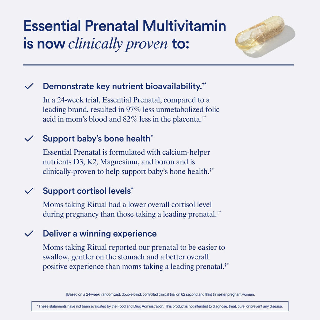 Ritual Prenatal Vitamins: Folate & Choline for Neural Tube Support
