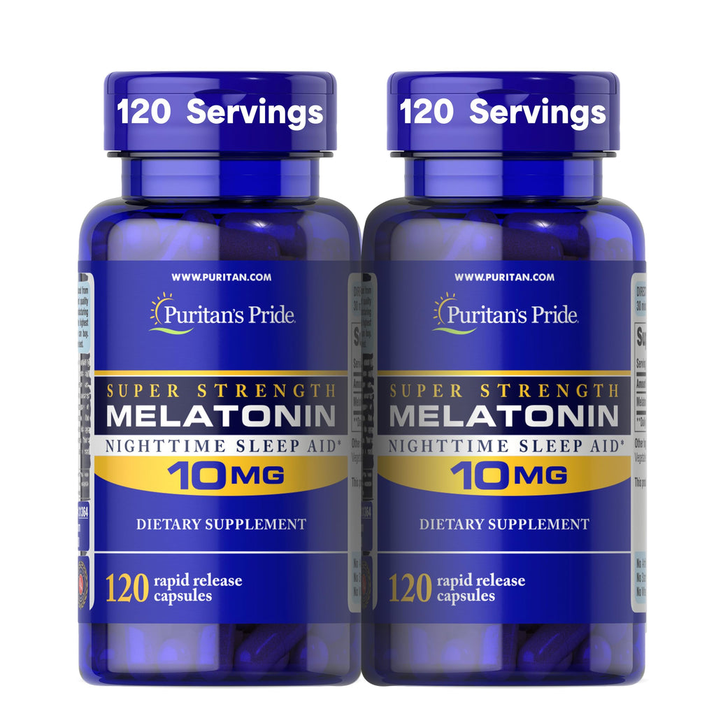 Puritan's Pride Melatonin 10mg Sleep Aid - 240 Capsules